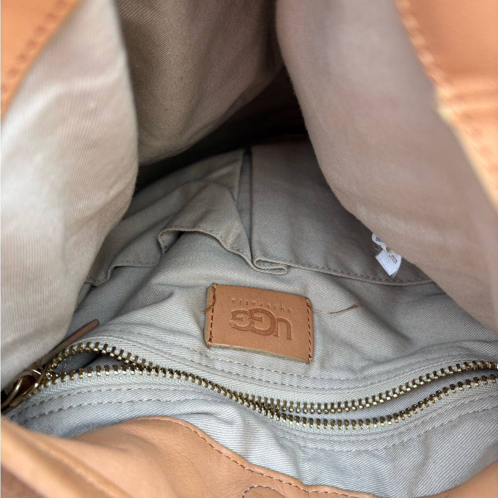 UGG Tan Suede Crossbody Bag with Relaxed Design - Picture 5 of 14